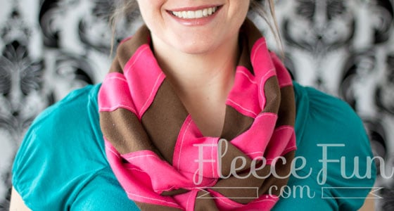 fleece fun chevron scarf feature You can make a chevron Infinity scarf with this DIY