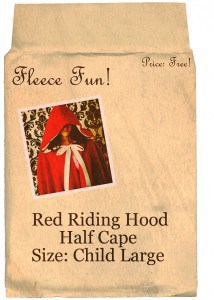 red rding hood cape exterior child Large