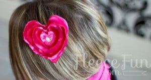 You can make a heart hair clip - free pdf pattern and video tutorial.