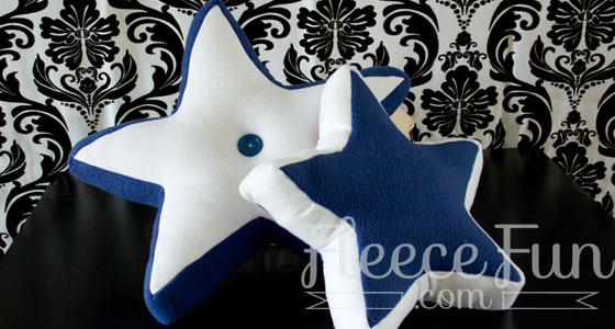 You can make a star shaped pillow with this free pattern and video tutorial.