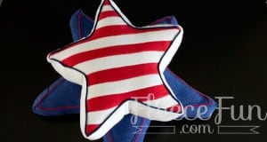 You can make a patriotic pillow with this free pattern and tutorial.