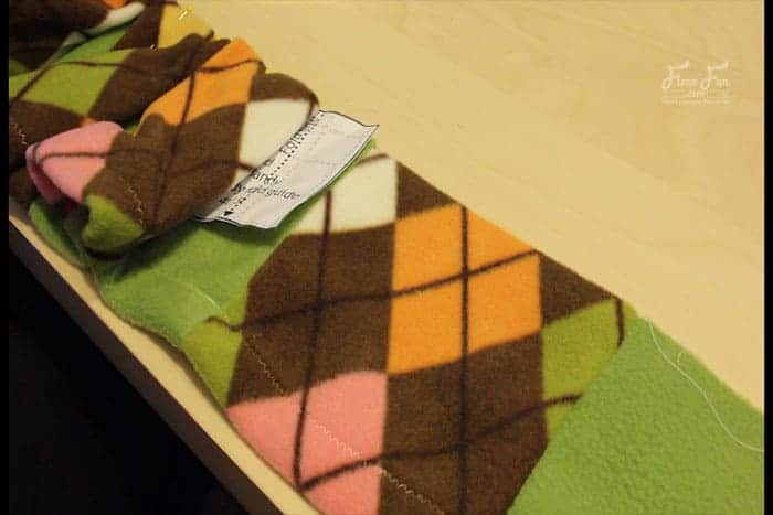 begin making the box pleats