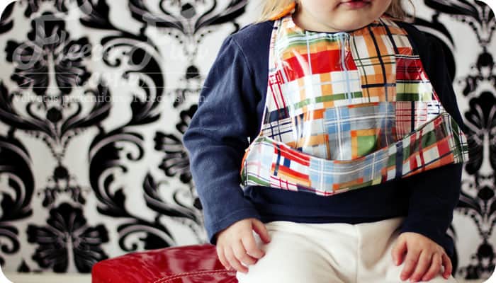 Free Baby bib pattern pdf with pocket tutorial