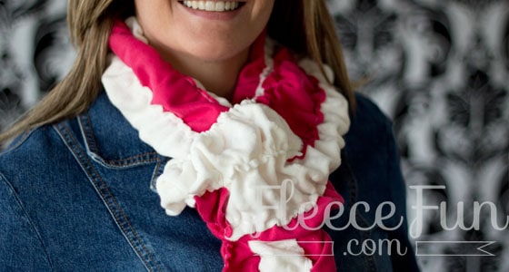 Candy Stripe Scrunch Scarf – scarf tutorial