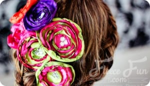 how to make a satin flower
