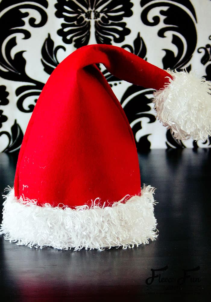 Santa Hat How To ♥ Fleece Fun