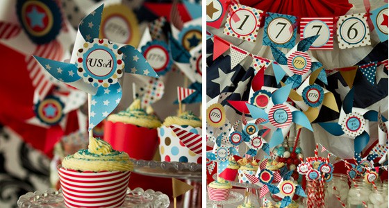 Printable 4th of July Party Decorations:  The 1776 Collection