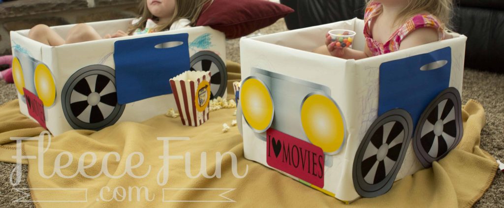 Make cute drive in theater cars with this free printable.
