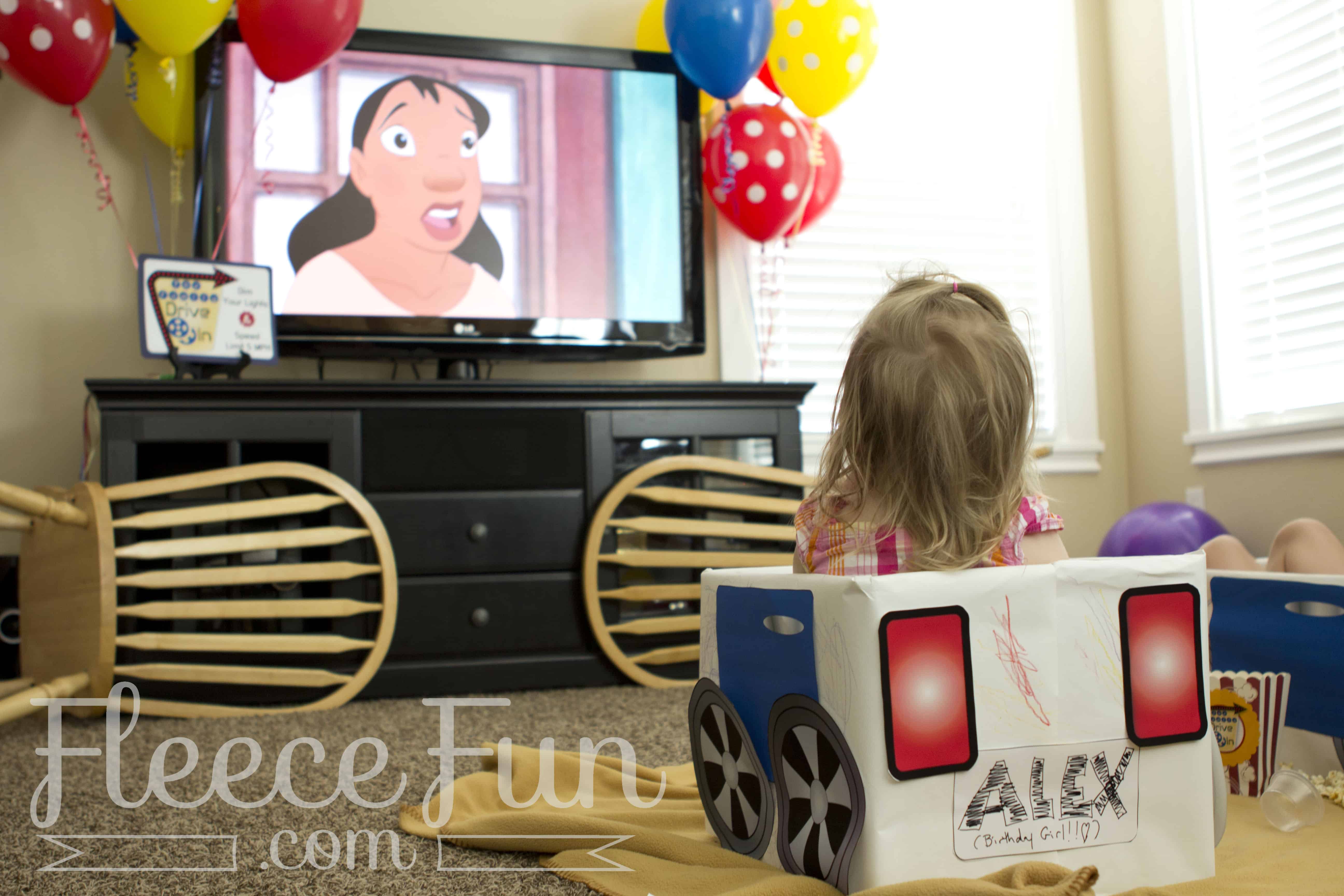 Make cute drive in theater cars with this free printable.