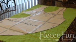 cutting the fabric