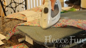 Step-by-step guide for assembling an apron with fleecefun’s instructions