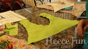 Preparing the apron bodice for a structured and comfortable fit