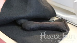 Completing the fleece ladybug hat with final assembly and sewing