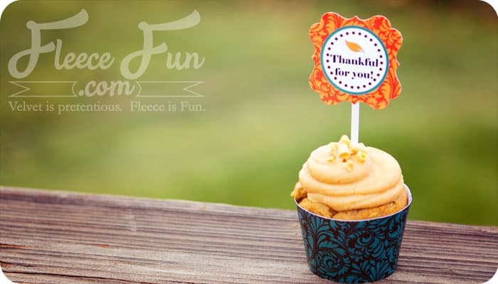 Free Thanksgiving Printable – Cupcake holder