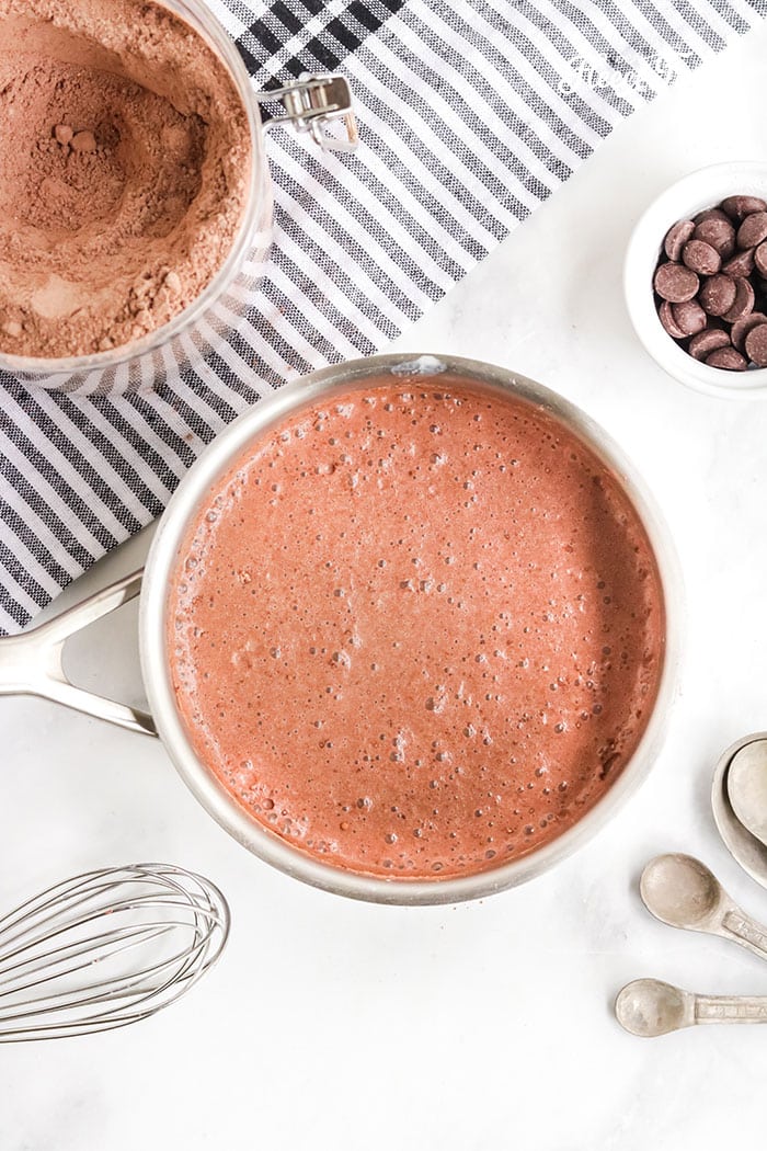 You can make this Ultimate Gourmet Hot Chocolate Mix Recipe (Homemade) - easy and makes a great gift! Ingredients can be found at your local grocery store!