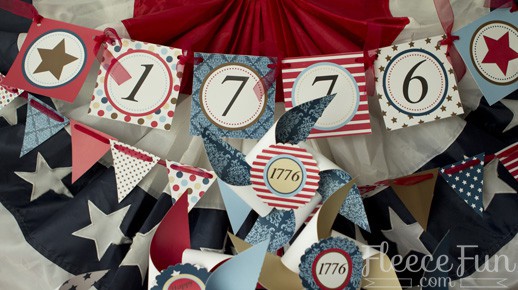 Free 4th of July Banner printable