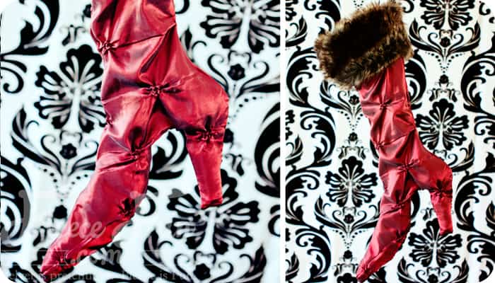 How to make a High Heel Christmas Stocking