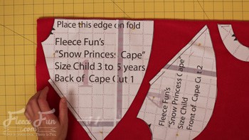 cutting the pattern.