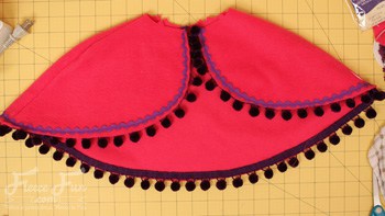 sewing ric racs. You can make a cape that is inspired by Princess Anna's cape form Disney's Frozen . This DIY costume idea is perfect for your little Disney Princess. The video makes it easy to sew.
