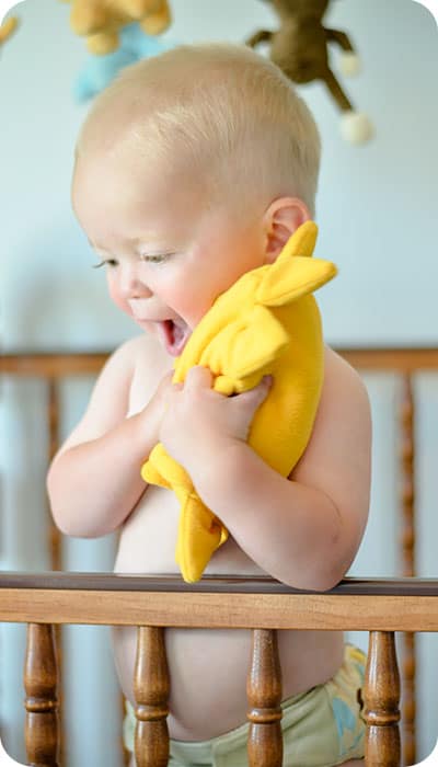 a sunshine softie, perfect for kids, handmade gifts, and DIY sewing projects, made with free pattern and step by step tutorial from fleece fun