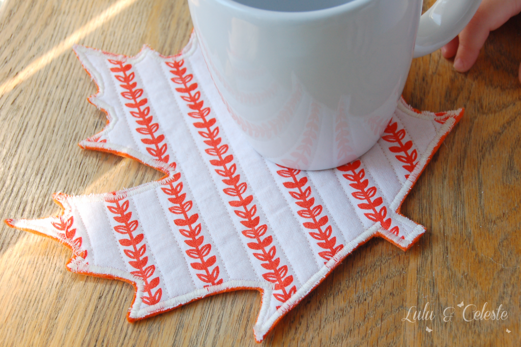 Maple leaf coaster