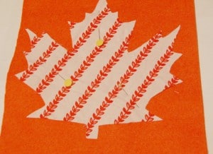 Maple leaf coaster Step 2