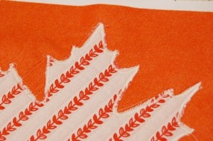 Maple leaf coaster Step 4