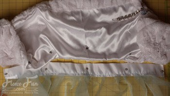 sewing the snaps in.