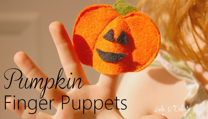 Felt Pumpkin Finger Puppets