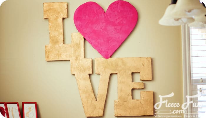How to make giant love letters tutorial
