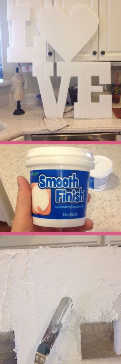 adding texture to the sign by using smooth finish