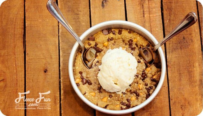 This looks so Yummy! I love the idea of a warm cookie with cold ice cream. I'm totally making this on Saturday!.