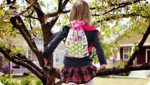 Cute Drawstring backpack tutorial has a "sew along" style video series to walk you through it step by step! Love this! I know who I want to make this for.