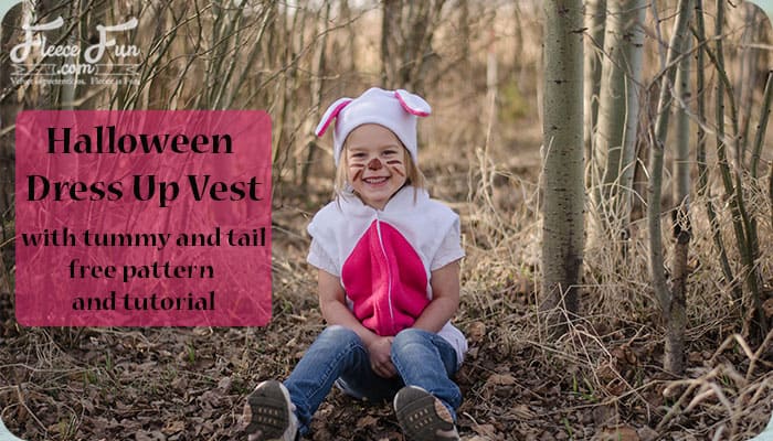 Halloween Dress Up Vest – adding tummies and tails
