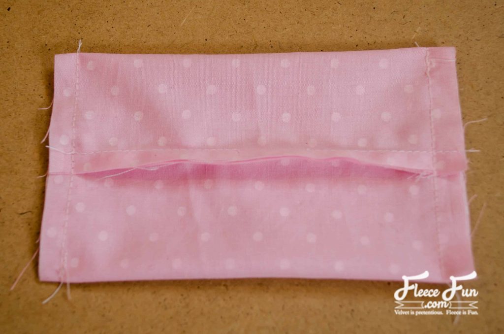 sewing the ends together