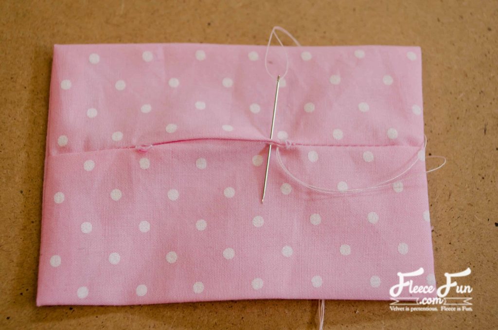 sewing the opening shut