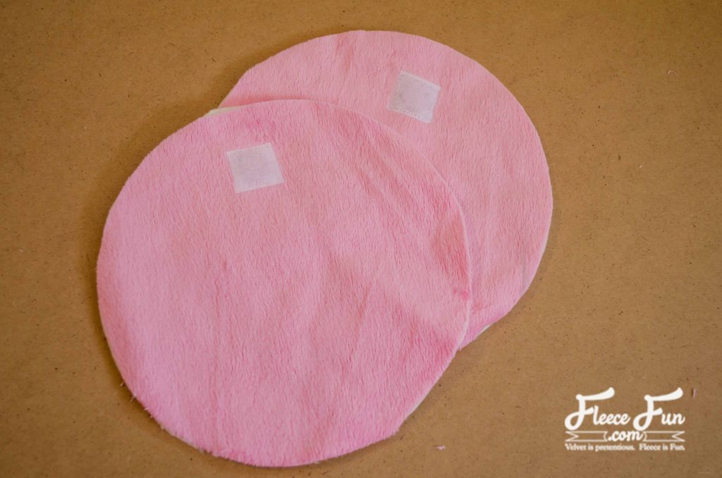 attaching velcro to the lining