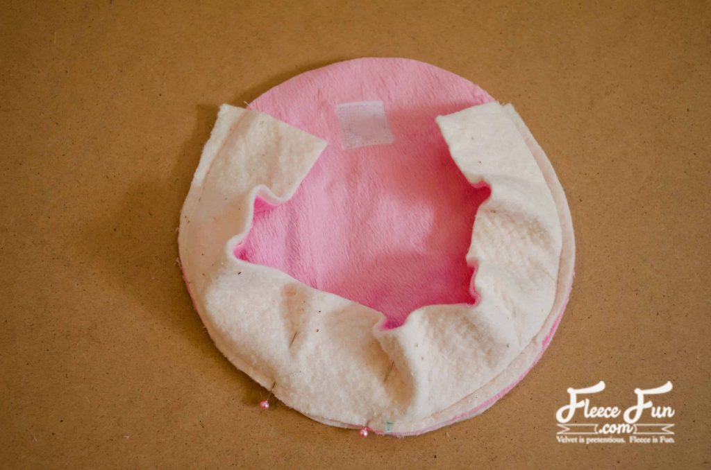 sewing the pieces together.