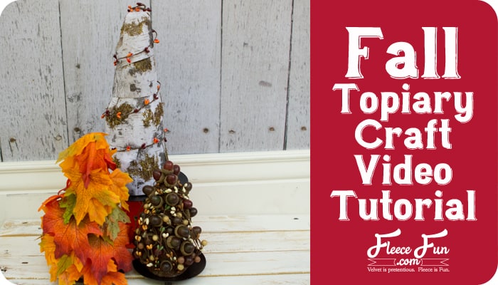 3 Fall Topiary Trees Craft