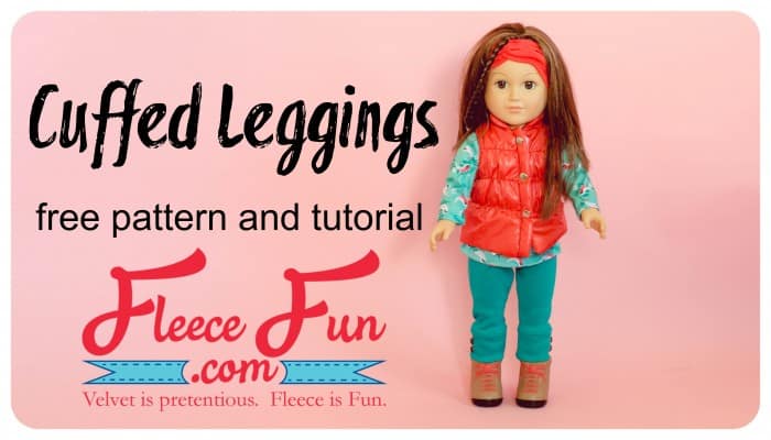 Cuffed Doll Leggings Free Pattern and Tutorial