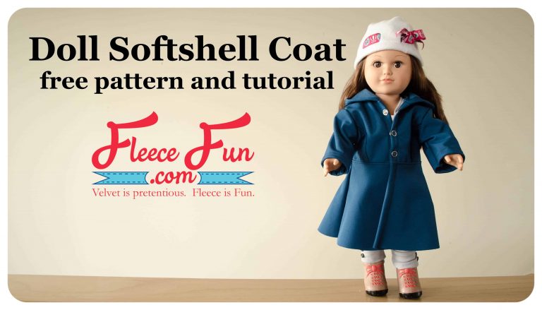 Long Coat for 18″ Doll Free Pattern and Tutorial