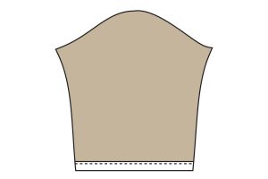 Hem the sleeves.