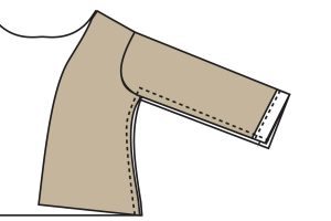 Sew underarm and side seam.