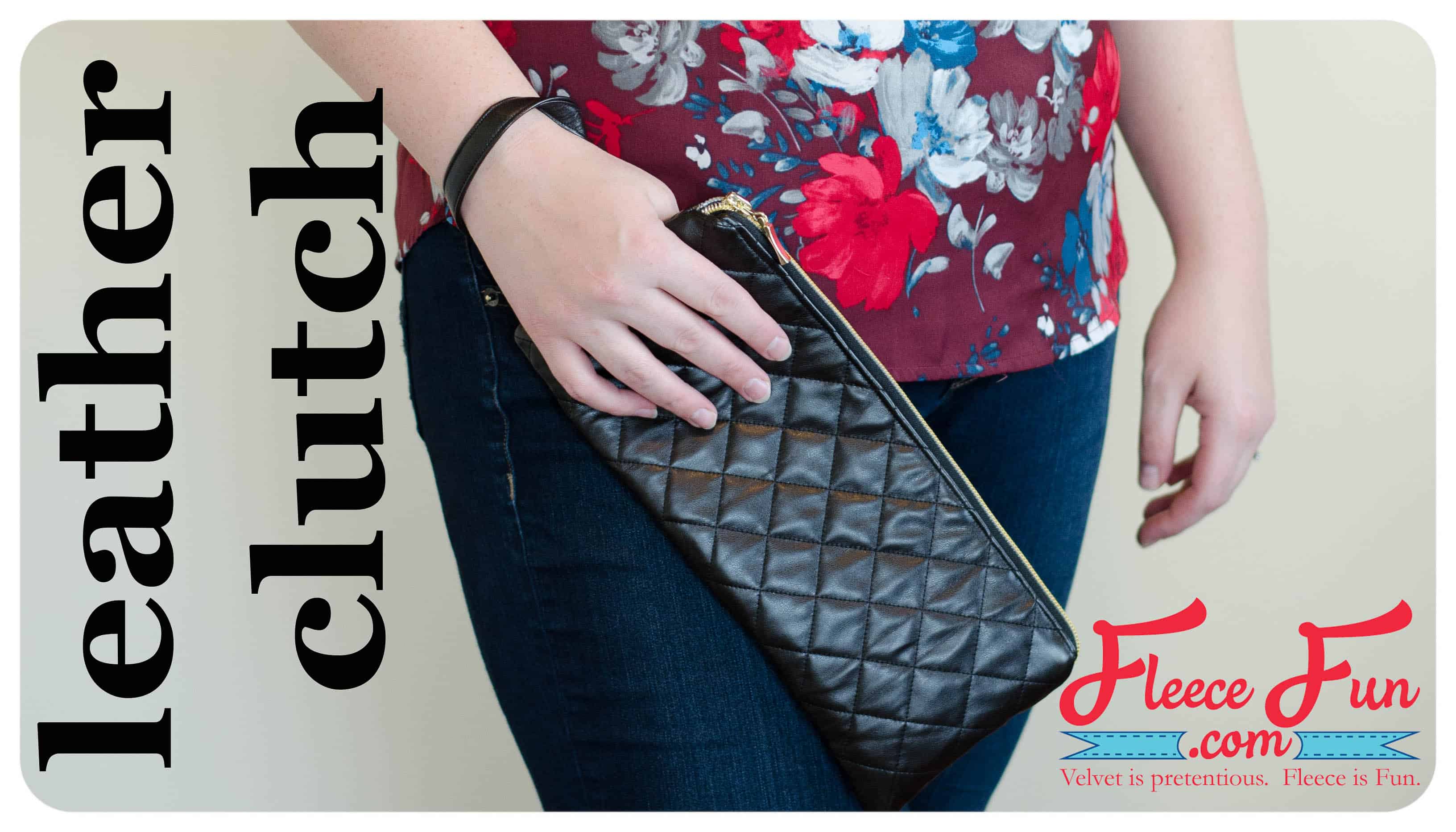 Quilted Leather Clutch Free Pattern