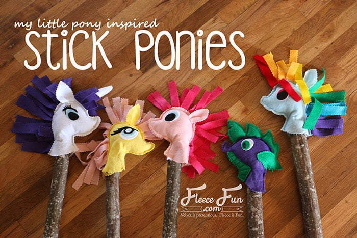 My Little Pony Inspired Stick Ponies