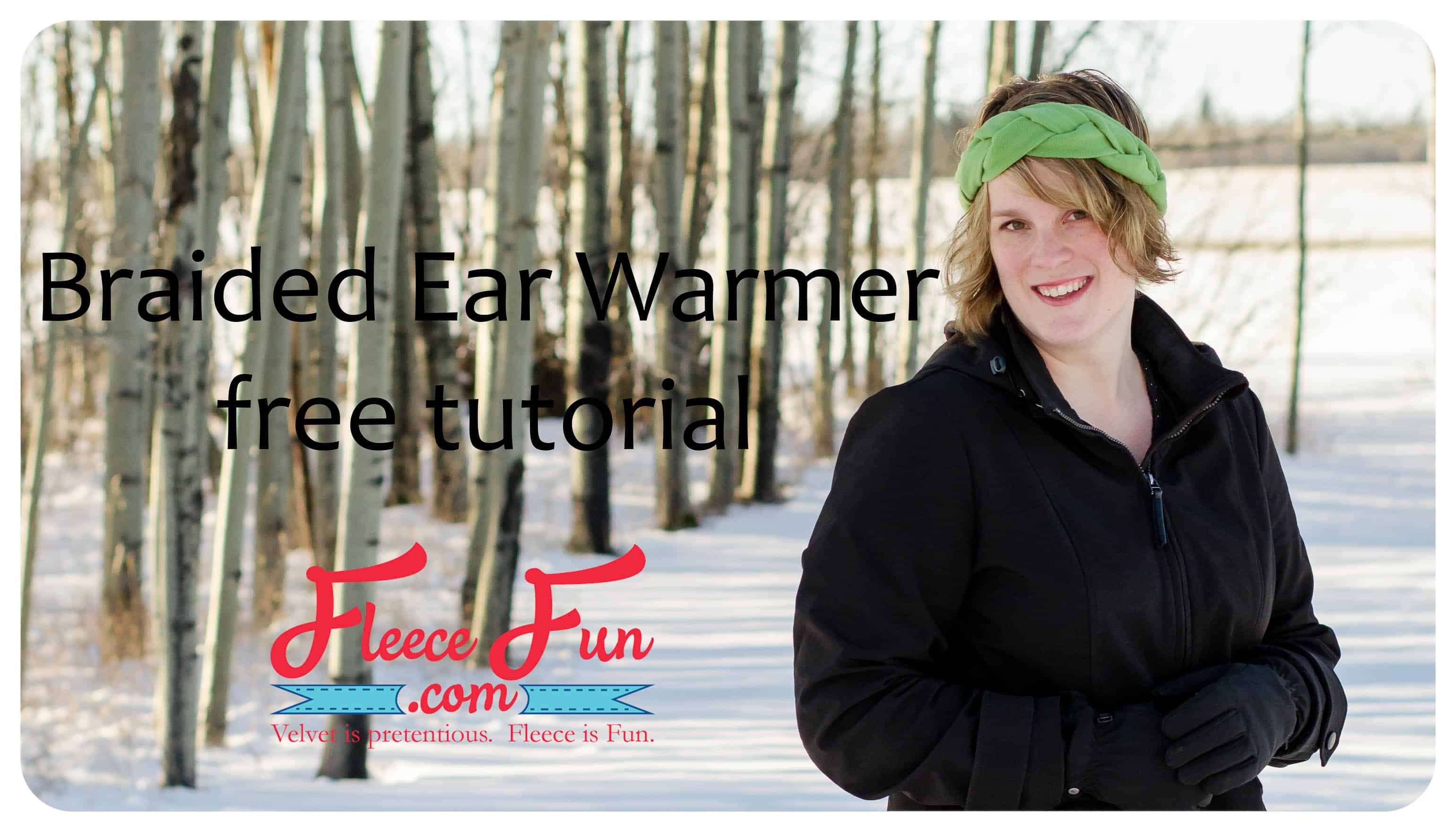 Braided Fleece Ear Warmer Free Tutorial