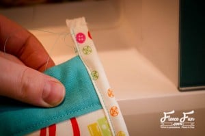 finishing the edges. I love this Craft room hanging organizer. The sewing instructions are clear and easy to follow. I think I will make it in the colors to go with my sewing space. Great DIY.