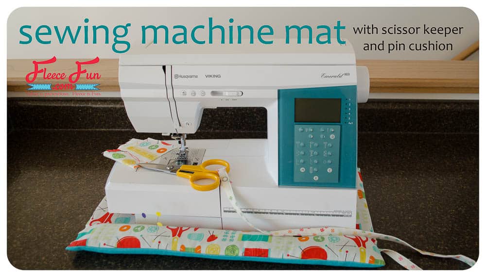 Sewing Machine Mat ♥ Fleece Fun