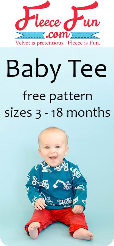 I can learn how to to make a baby t shirt with this easy to follow tutorial and free sewing pattern! I love this DIY idea, It's a perfect wardrobe staple for a baby.