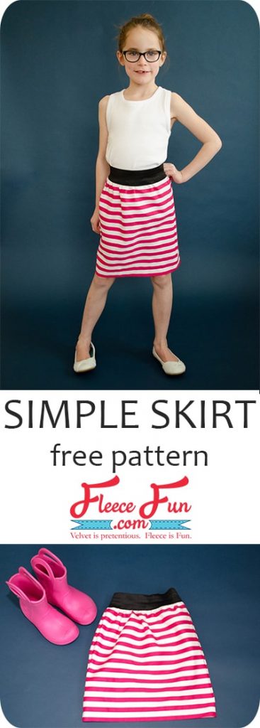 Love this DIY sewing tutorial. This simple skirt for girls tutorial is easy to make and comfortable for your little lady! Plus there are measurements for sizes 2t to 12!